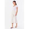 image:imageDEAR JOHN Audrey Wide Leg Jeans Women s High Rise Cropped Color Denim Comfort Stretch Clean HemFloral Wheat