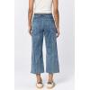 image:imageDEAR JOHN Audrey Wide Leg Jeans Women s High Rise Cropped Color Denim Comfort Stretch Clean HemMaryland