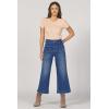 image:imageDEAR JOHN Audrey Wide Leg Jeans Women s High Rise Cropped Color Denim Comfort Stretch Clean HemNevis