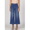 image:imageDEAR JOHN Audrey Wide Leg Jeans Women s High Rise Cropped Color Denim Comfort Stretch Clean HemNevis