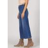 image:imageDEAR JOHN Audrey Wide Leg Jeans Women s High Rise Cropped Color Denim Comfort Stretch Clean HemNevis