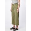 image:imageDEAR JOHN Audrey Wide Leg Jeans Women s High Rise Cropped Color Denim Comfort Stretch Clean HemOlive Branch