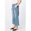 image:imageDEAR JOHN Audrey Wide Leg Jeans Women s High Rise Cropped Color Denim Comfort Stretch Clean HemSurfwind