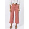 image:imageDEAR JOHN Audrey Wide Leg Jeans Women s High Rise Cropped Color Denim Comfort Stretch Clean HemTerracotta