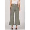 image:imageDEAR JOHN Audrey Wide Leg Jeans Women s High Rise Cropped Color Denim Comfort Stretch Clean HemVetiver