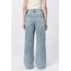 image:imageDEAR JOHN Audrey Wide Leg Jeans Women s High Rise Cropped Color Denim Comfort Stretch Clean HemZurie
