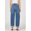 image:imageDEAR JOHN Everett High Rise Tapered Leg Jeans for Women Cuffed Hem Cropped LengthOcean Bath