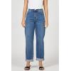 image:imageDEAR JOHN Everett High Rise Tapered Leg Jeans for Women Cuffed Hem Cropped LengthOcean Bath