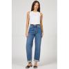 image:imageDEAR JOHN Everett High Rise Tapered Leg Jeans for Women Cuffed Hem Cropped LengthOcean Bath