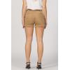 image:imageDEAR JOHN Hampton Low Rise Cuffed Hem Shorts for WomenToffee