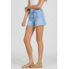 image:imageDEAR JOHN Ivy Womens Shorts Classic HighRise Casual Trendy Raw Edge Hem Dressy Trendy Lounge Wear ShortCalm Waters