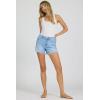 image:imageDEAR JOHN Ivy Womens Shorts Classic HighRise Casual Trendy Raw Edge Hem Dressy Trendy Lounge Wear ShortCalm Waters