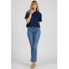 image:imageDEAR JOHN Maddox Top Women s Cotton Crew Neck Short SleeveRiviera Black Iris