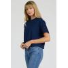 image:imageDEAR JOHN Maddox Top Women s Cotton Crew Neck Short SleeveRiviera Black Iris