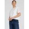 image:imageDEAR JOHN Maddox Top Women s Cotton Crew Neck Short SleeveRiviera White