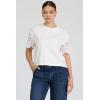 image:imageDEAR JOHN Maddox Top Women s Cotton Crew Neck Short SleeveRiviera White