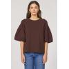 image:imageDEAR JOHN Matteo Sweatshirt Puff Sleeve Crew Neck Cotton Classic FitCappuccino