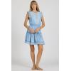 image:imageDEAR JOHN Narissa Sleeveless Embroidery Mini Dress for WomenCarolina Blue