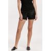 image:imageDEAR JOHN North Hampton Novelty Shorts Womens Mid Rise Trouser Leg Cuffed HemBlack Snake