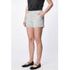 image:imageDEAR JOHN North Hampton Novelty Shorts Womens Mid Rise Trouser Leg Cuffed HemRailroad Grey