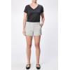 image:imageDEAR JOHN North Hampton Novelty Shorts Womens Mid Rise Trouser Leg Cuffed HemRailroad Grey