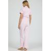 image:imageDEAR JOHN Riveter Cropped Denim Jumpsuit for Women ButtonFront Short Sleeve Relaxed FitPale Lilac