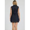 image:imageDEAR JOHN Saira Sleeveless Button Front Denim Mini Dress for WomenDark Denim
