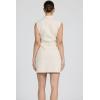 image:imageDEAR JOHN Saira Sleeveless Button Front Denim Mini Dress for WomenWheat