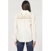 image:imageDEAR JOHN Simonette Shirt Women s Long Sleeve ButtonUp Collared Cotton BlouseWhitecap Gray