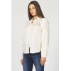 image:imageDEAR JOHN Simonette Shirt Women s Long Sleeve ButtonUp Collared Cotton BlouseWhitecap Gray