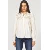 image:imageDEAR JOHN Simonette Shirt Women s Long Sleeve ButtonUp Collared Cotton BlouseWhitecap Gray