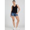 image:imageDEAR JOHN Sirena Womens Slub Cotton VNeck Sleeveless Tank TopBlack