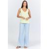 image:imageDEAR JOHN Sirena Womens Slub Cotton VNeck Sleeveless Tank TopWax Yellow