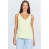 image:imageDEAR JOHN Sirena Womens Slub Cotton VNeck Sleeveless Tank TopWax Yellow
