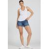 image:imageDEAR JOHN Sirena Womens Slub Cotton VNeck Sleeveless Tank TopWhite