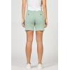 image:imageDEAR JOHN South Hampton Denim Shorts for Women Low Rise Clean Hem Stretch FitIceberg Green