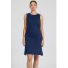 image:imageDEAR JOHN Strada Dress Women s Classic Fit Cotton Slub Crew Neck Sleeveless Midi Dress  Black Iris  Small