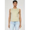 image:imageDEAR JOHN Zo Top Women s Cotton Crew Neck Sleeveless with Raw Edge DetailAbbey Stone