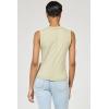 image:imageDEAR JOHN Zo Top Women s Cotton Crew Neck Sleeveless with Raw Edge DetailAbbey Stone