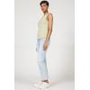 image:imageDEAR JOHN Zo Top Women s Cotton Crew Neck Sleeveless with Raw Edge DetailAbbey Stone