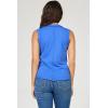 image:imageDEAR JOHN Zo Top Women s Cotton Crew Neck Sleeveless with Raw Edge DetailDazzling Blue