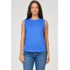 image:imageDEAR JOHN Zo Top Women s Cotton Crew Neck Sleeveless with Raw Edge DetailDazzling Blue