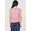 image:imageDEAR JOHN Zo Top Women s Cotton Crew Neck Sleeveless with Raw Edge DetailLilas
