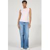 image:imageDEAR JOHN Zo Top Women s Cotton Crew Neck Sleeveless with Raw Edge DetailPale Lilac