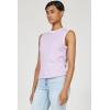 image:imageDEAR JOHN Zo Top Women s Cotton Crew Neck Sleeveless with Raw Edge DetailPigment Purple Haze