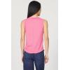 image:imageDEAR JOHN Zo Top Women s Cotton Crew Neck Sleeveless with Raw Edge DetailPink Lemonade