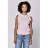 image:imageDEAR JOHN Zo Top Women s Cotton Crew Neck Sleeveless with Raw Edge DetailPink a Boo