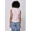 image:imageDEAR JOHN Zo Top Women s Cotton Crew Neck Sleeveless with Raw Edge DetailPink a Boo