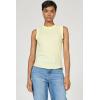 image:imageDEAR JOHN Zo Top Women s Cotton Crew Neck Sleeveless with Raw Edge DetailWax Yellow