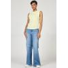 image:imageDEAR JOHN Zo Top Women s Cotton Crew Neck Sleeveless with Raw Edge DetailWax Yellow